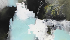 Nirvana, 2017, 70 × 120 cm Judith-Zila-Kunst-Kunsttherapie-Galerie-2017-Nirvana-70x120-Acryl-Mischtechnik