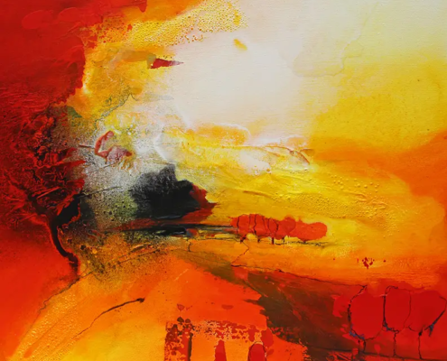 Toskana, 2017, 50 × 50 cm Judith-Zila-Kunst-Kunsttherapie-Galerie-2017-Toskana-50x50-Acryl-Mischtechnik