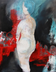 Erwachen, 2018, 80 × 100 cm Judith-Zila-Kunst-Kunsttherapie-Galerie-2018-Erwachen-80x100-Acryl-Mischtechnik