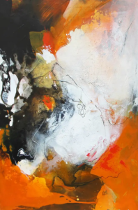 Gehalten, 2018, 60 × 90 cm Judith-Zila-Kunst-Kunsttherapie-Galerie-2018-Gehalten-60x90-Acryl-Mischtechnik