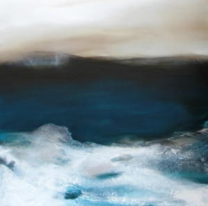 stormy weather, 2019, 80 × 80 cm Judith-Zila-Kunst-Kunsttherapie-Galerie-2019-stormy-weather-80x80-Acryl-Mischtechnik