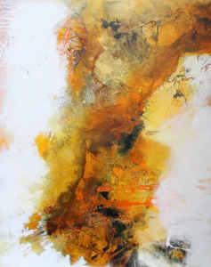 Prolasso del Disco, 2020, 80 × 100 cm, verkauft Judith-Zila-Kunst-Kunsttherapie-Galerie-2020-Prolasso-del-Disco-80x100-Acryl-Mischtechnik