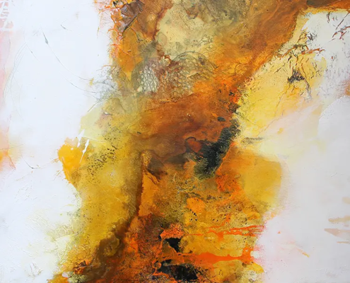 Prolasso del Disco, 2020, 80 × 100 cm, verkauft Judith-Zila-Kunst-Kunsttherapie-Galerie-2020-Prolasso-del-Disco-80x100-Acryl-Mischtechnik