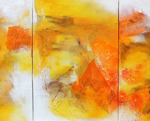 Und-doch..., 2020, Triptychon je 40 × 60 cm Judith-Zila-Kunst-Kunsttherapie-Galerie-2020-Und-doch...-Triptychon-je-40x60-Acryl-Mischtechnik