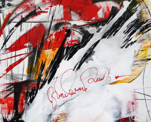 Grand Prix, 2021, 80 × 80 cm Judith-Zila-Kunst-Kunsttherapie-Galerie-2021-Grand-Prix-80x80-Acryl-Mischtechnik