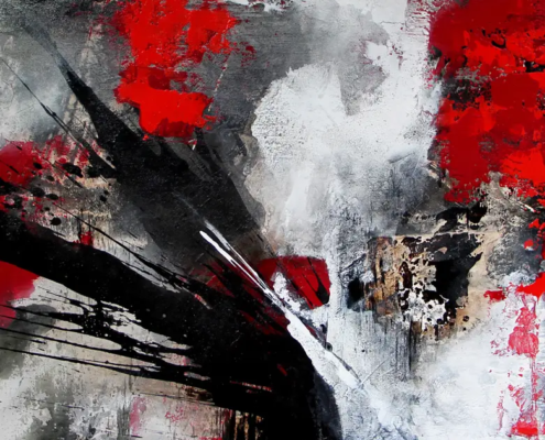 The Lightbringer, 2023, 80 × 100 cm Judith-Zila-Kunst-Kunsttherapie-Galerie-2023-The- Lightbringer-80x100-Acryl-Mischtechnik