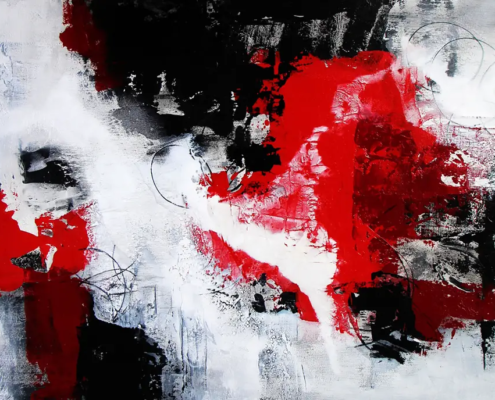 Kontrast im Chaos, 2024, 70 × 100 cm Judith-Zila-Kunst-Kunsttherapie-Galerie-2024-Kontrast-im-Chaos-70x100-Acryl-Mischtechnik