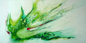 Judith-Zila-Kunst-Kunsttherapie-Galerie-2011-neue-Wege-beschreiten-50x100-Acryl. Verkauft