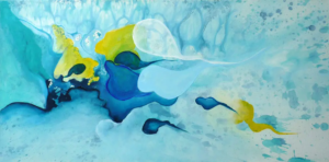 Judith-Zila-Kunst-Kunsttherapie-Galerie-2011-to-get-together-30x60-Acryl. Verkauft