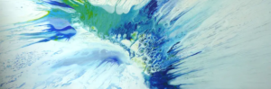 Judith-Zila-Kunst-Kunsttherapie-Galerie-2012-il-passaggio-50x150-Acryl. Verkauft