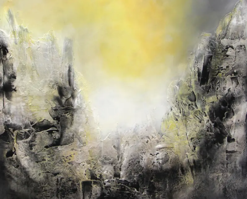 Lichtquell, 2025, 100 × 80 cm Judith-Zila-Kunst-Kunsttherapie-Galerie-2025-Lichtquell-100x80-Acryl-Mischtechnik